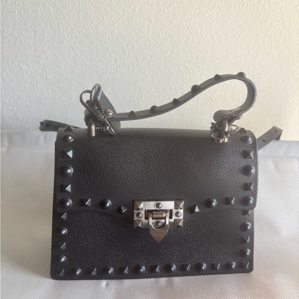 Studded Black Handbag